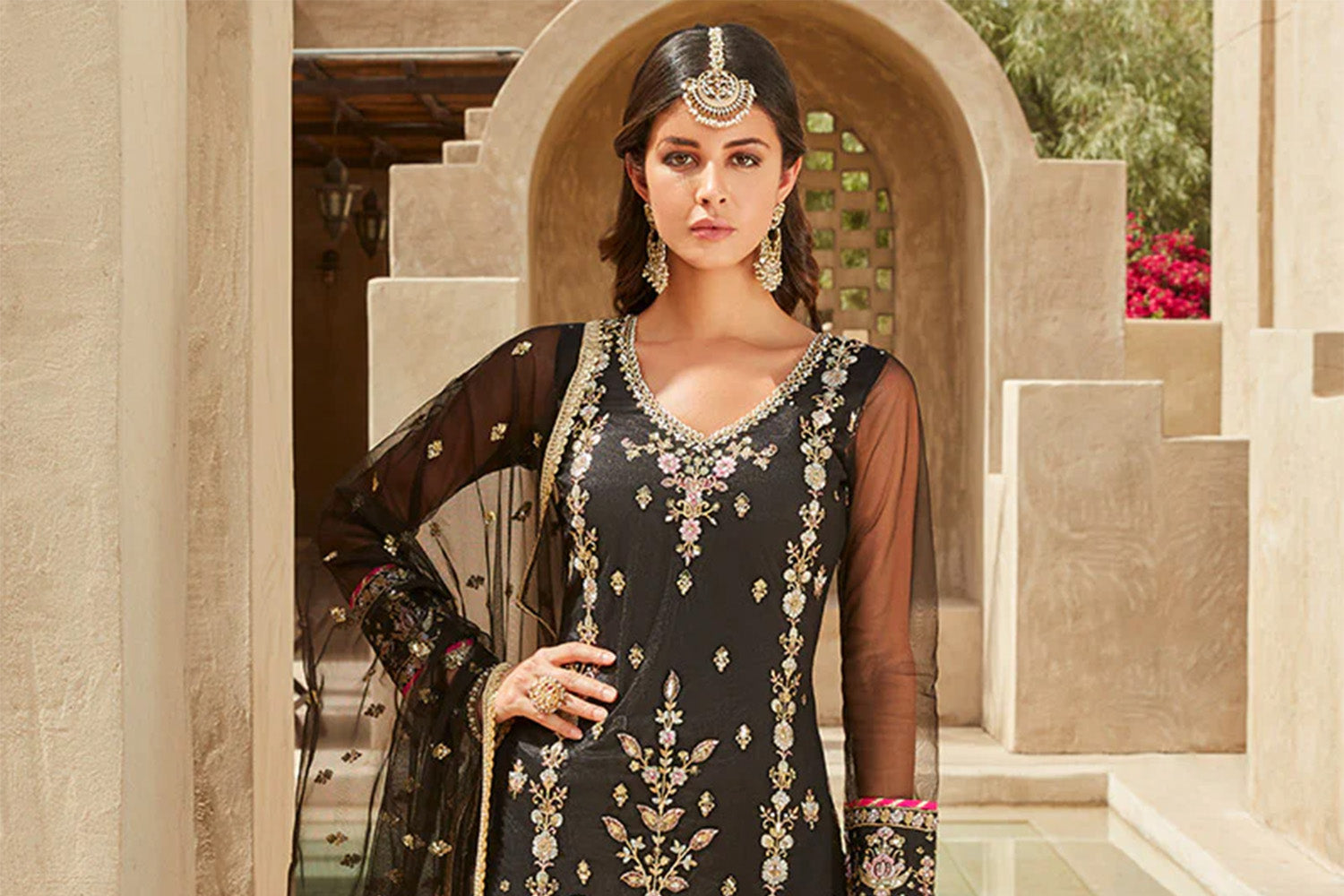 Buy Palazzo Indian Dresses Online USA | Chiro's By Jigyasa